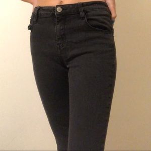 black denim jeans